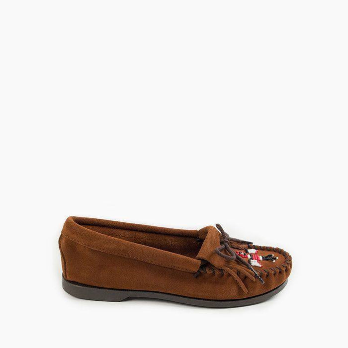 Minnetonka Women's 173 Thunderbird Moccasin Brown Suede - 402347705011 - Tip Top Shoes of New York