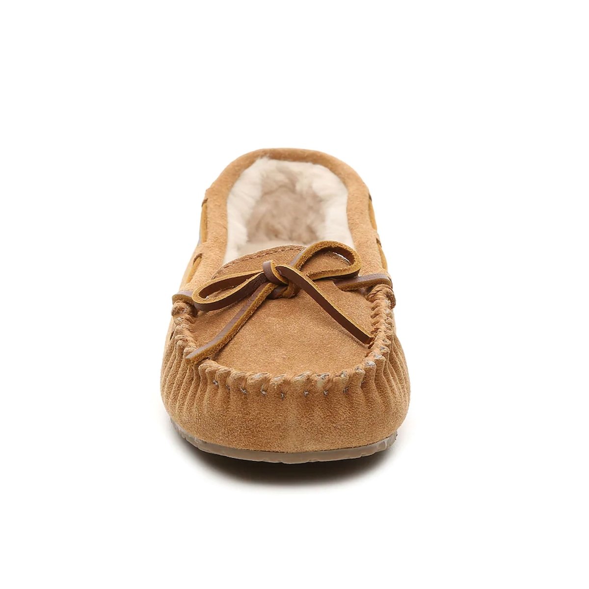 Minnetonka Women's 4011 Cally Slipper Tan Suede - 407335605014 - Tip Top Shoes of New York