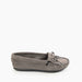 Minnetonka Women's 401T Kilty Hardsole Grey Suede - 405426107010 - Tip Top Shoes of New York