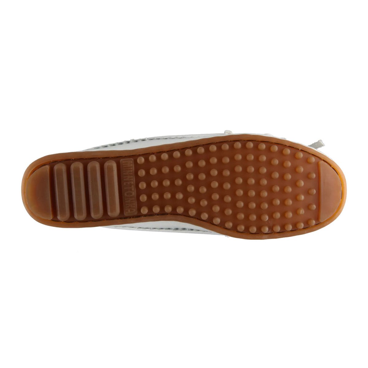 Minnetonka Women's 604 Thunderbird II White Beaded Moc - Tip Top