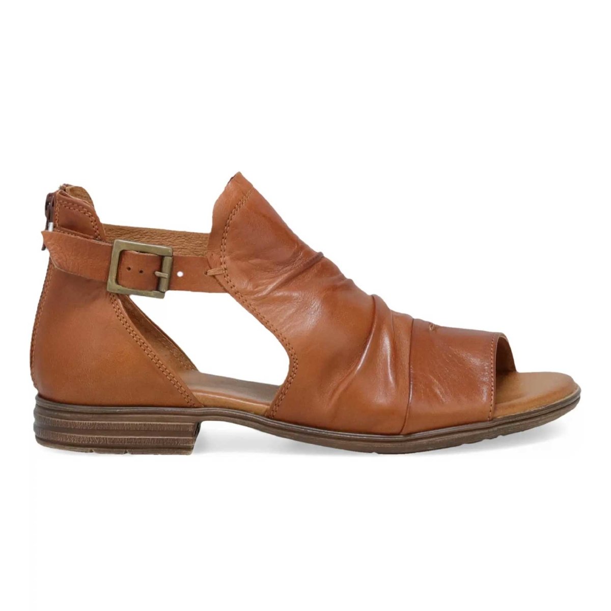 Miz Mooz Side Buckle Leather Ankle Boots