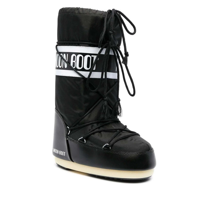 Moon Boot Women's Nylon Original Black/White - 1068319 - Tip Top Shoes of New York