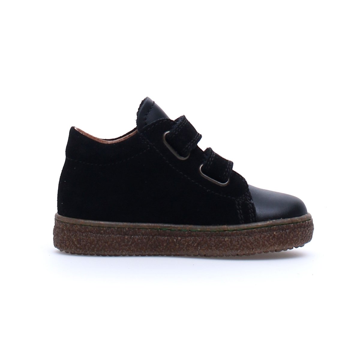 Naturino Boys Albus Desert Black Suede 2 Velcro (Sizes 30-34) - 1053827 - Tip Top Shoes of New York