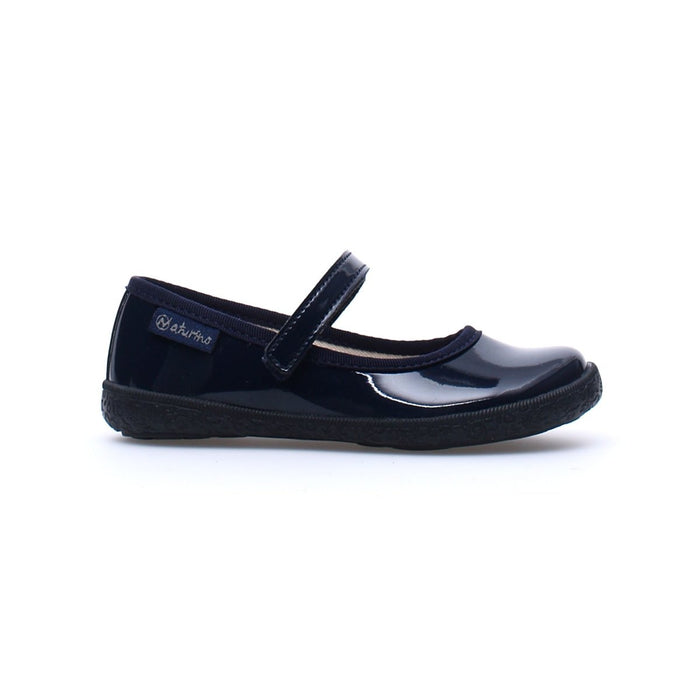 Naturino Girl's Pavia 61 Navy Patent Mary Jane (Sizes 30-35) - 842638 - Tip Top Shoes of New York