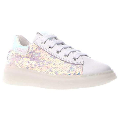 Naturino Girl's Porter Zip 07 White Sequins (Sizes 33-35) - 957457 - Tip Top Shoes of New York