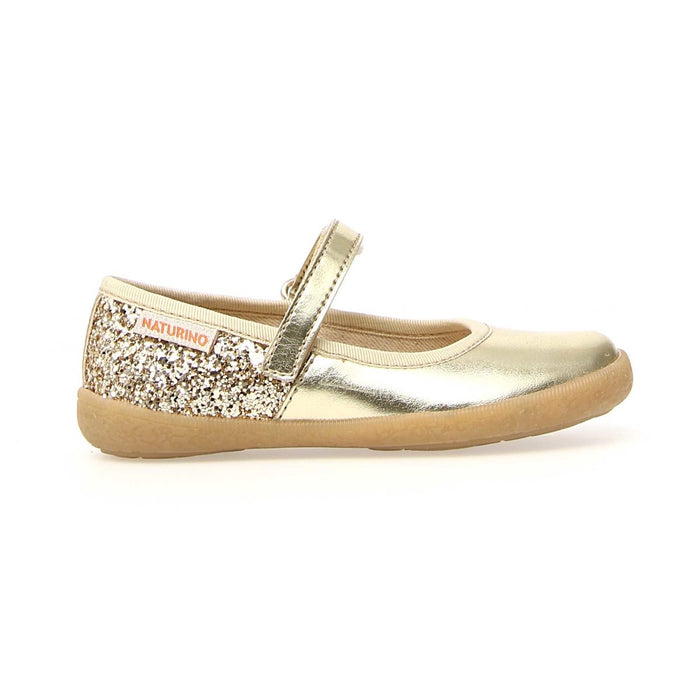 Naturino Girl's (Sizes 26-30) Frollik Gold Patent/Sparkle - 1078447 - Tip Top Shoes of New York