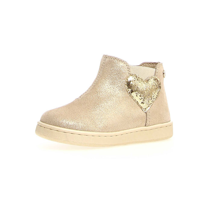 Naturino Girl's (Sizes 27-32) Glarny Platinum Suede Glitter Bootie - 1078569 - Tip Top Shoes of New York