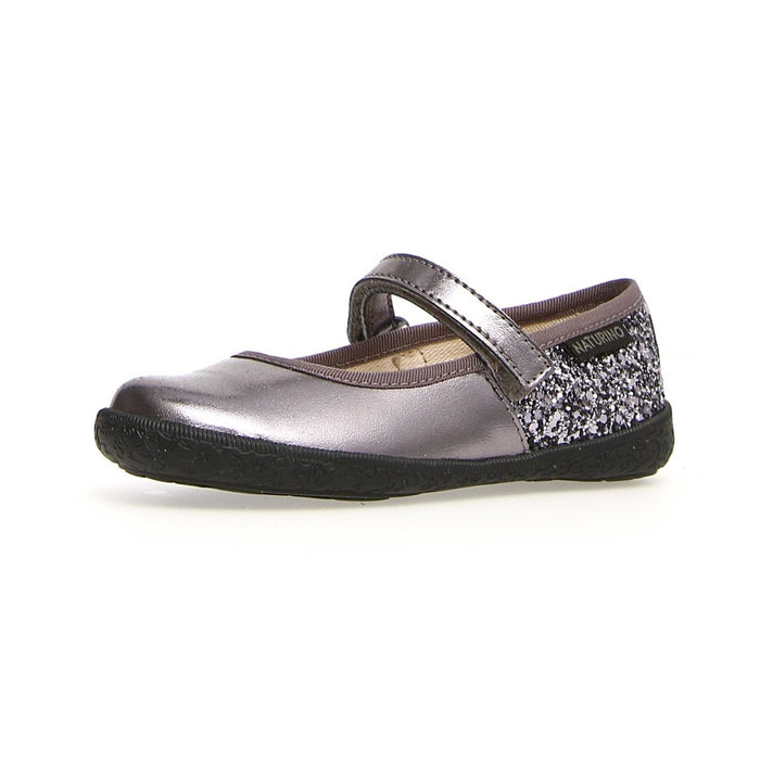 Naturino Girl's (Sizes 3-33) Frollik Silver Patent/Sparkle - 1078438 - Tip Top Shoes of New York