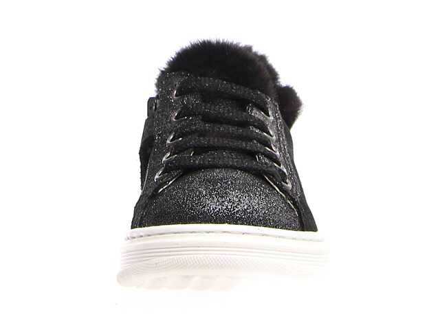 Naturino Girl's Tinie Black Glitz Fur Sneaker (Sizes 29-32) - 921748 - Tip Top Shoes of New York