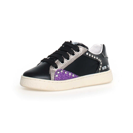 Naturino (Sizes 33-34) Quar Black/Purple/Rhinestones - 1076036 - Tip Top Shoes of New York