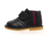 Naturino Toddler's Cuneo Desert Black Leather/Red Stripes (Sizes 24-26) - 921244 - Tip Top Shoes of New York