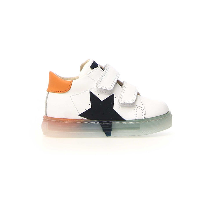 Naturino Toddler's Falcotto Venus White Leather/Navy Star (Sizes 21-26) - 1083079 - Tip Top Shoes of New York
