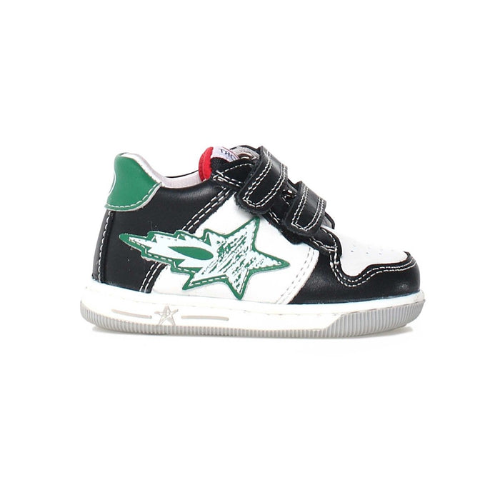 Naturino Toddler's Frankie White/Black/Green Star - 1076278 - Tip Top Shoes of New York