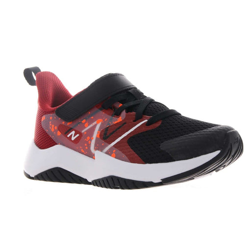 New Balance PS (Preschool) Rave Run v2 Bungee Lace with Hook-and-Loop Top Strap Black/Red - 1080787 - Tip Top Shoes of New York