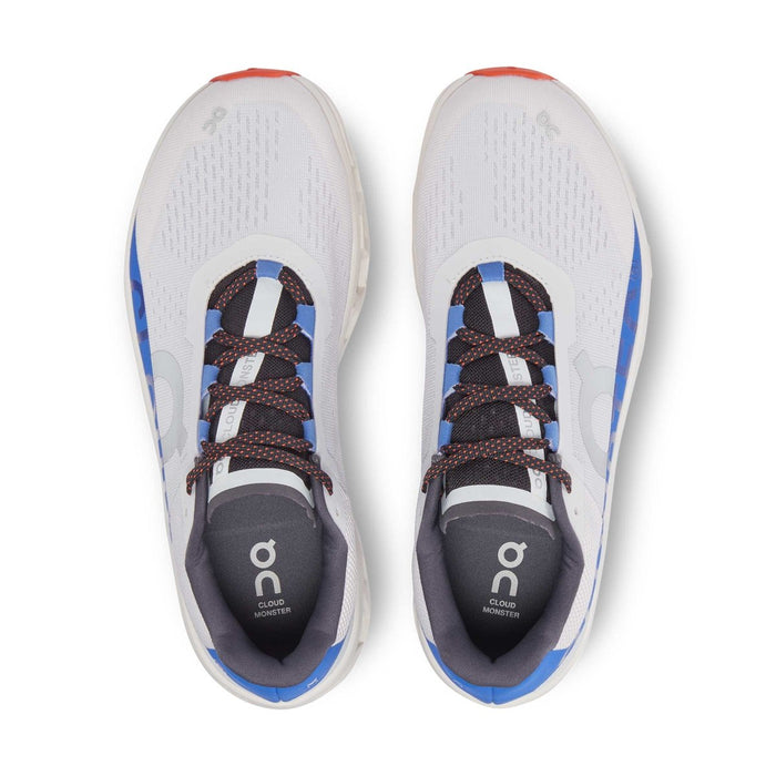 On Running Women's Cloudmonster Frost/Blue — Tip Top Shoes of New York