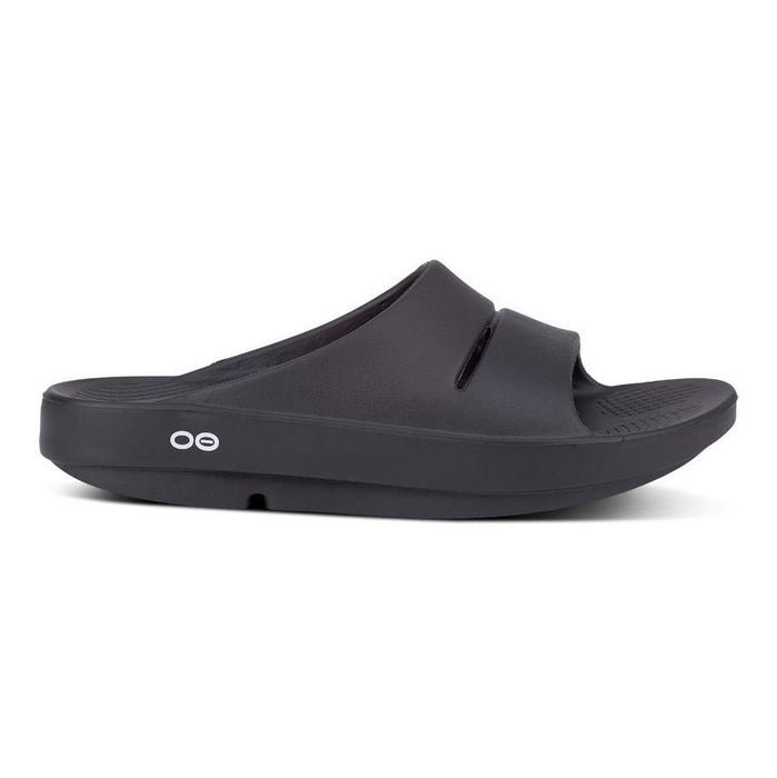 OOFOS Men's OOahh Black Rubber Slide - 10012235 - Tip Top Shoes of New York