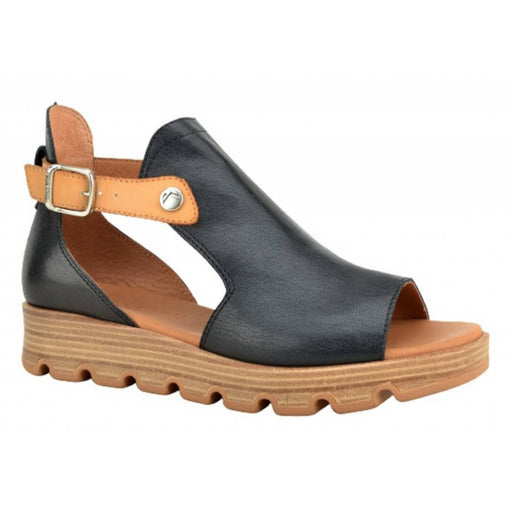 Paula Urban Women's Sunset Black Bangla Camel Leather - 9014849 - Tip Top Shoes of New York