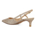 Pelle Moda Women's Deena 2 Platinum Gold Textile - 3014243 - Tip Top Shoes of New York