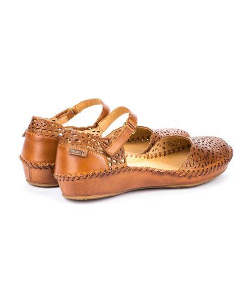 Pikolinos Women's Ballet Flat P. Vallarta Brandy Leather - 1011397 - Tip Top Shoes of New York