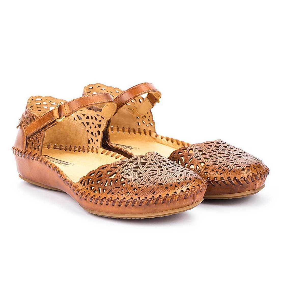 Pikolinos Women's Ballet Flat P. Vallarta Brandy Leather - 1011397 - Tip Top Shoes of New York