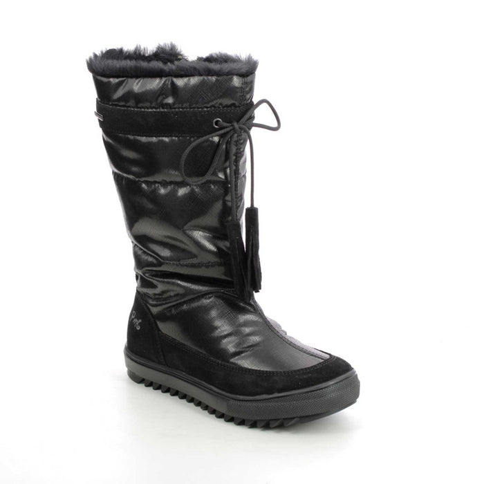 Primigi Girl's (Sizes 36-39) Flake Puffy Boot Black Gore-Tex Waterproof - 1068012 - Tip Top Shoes of New York