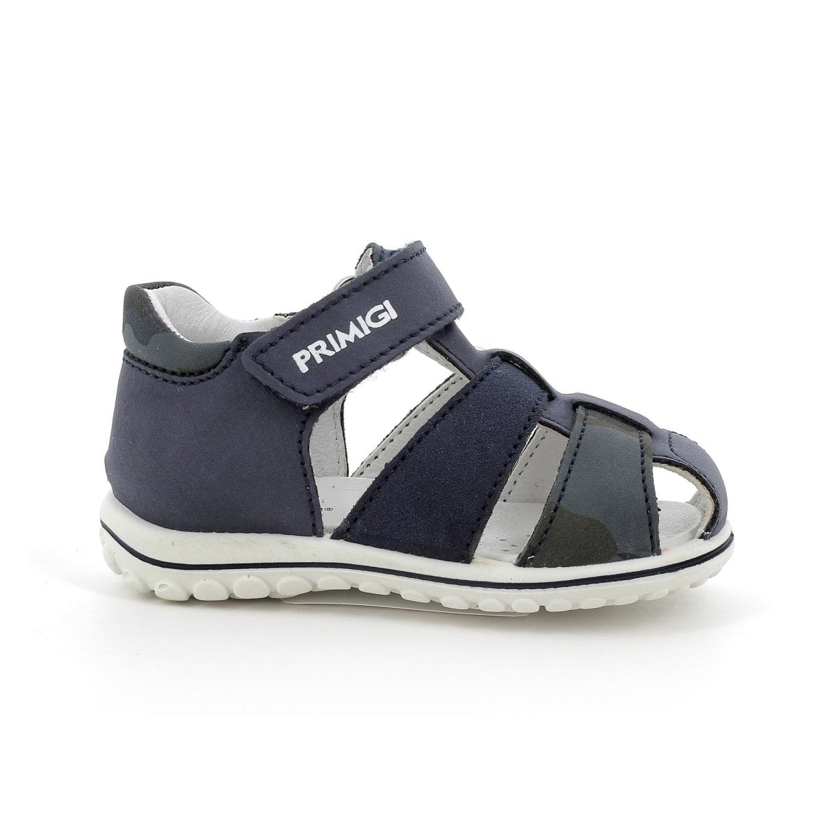 Primigi Hook navy leather and suede shoes with Velcro straps