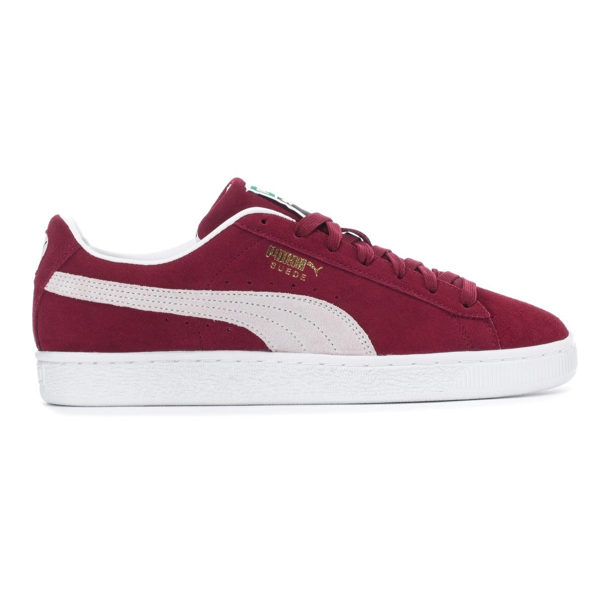 Burgundy and best sale white pumas