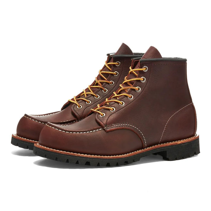 Red Wing Men's Roughneck 8146 Classic Moc Briar Brown Leather
