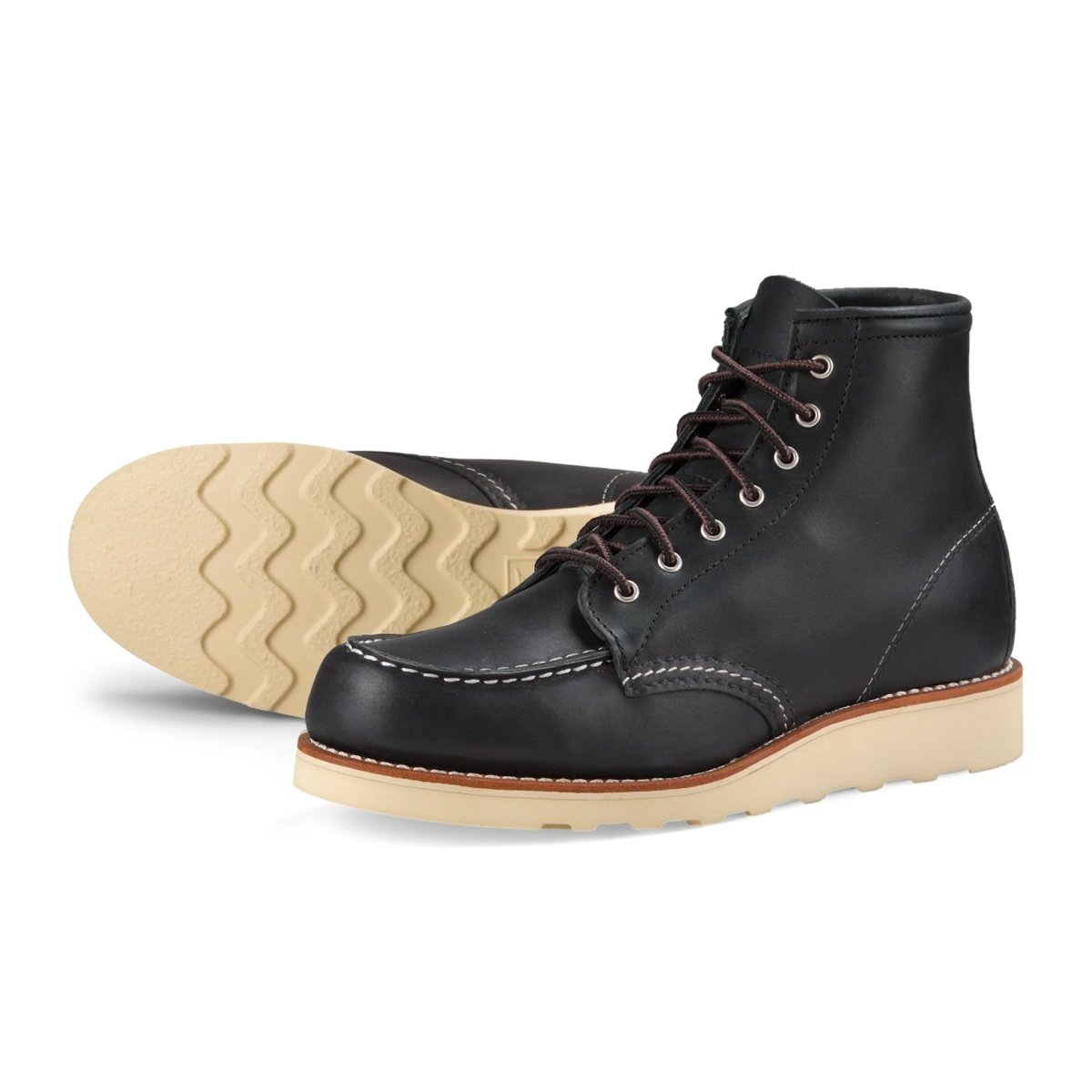 Red Wing Women's 6-Inch Classic Moc 3373 Black - 10020977 - Tip Top Shoes of New York