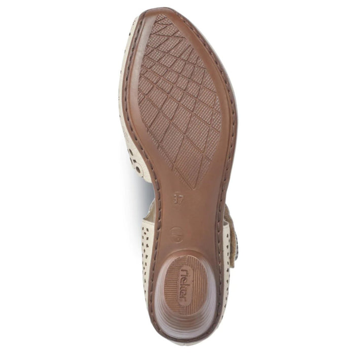 Rieker Women's 43753-60 Mirjam Cream Leather - 9009479 - Tip Top Shoes of New York