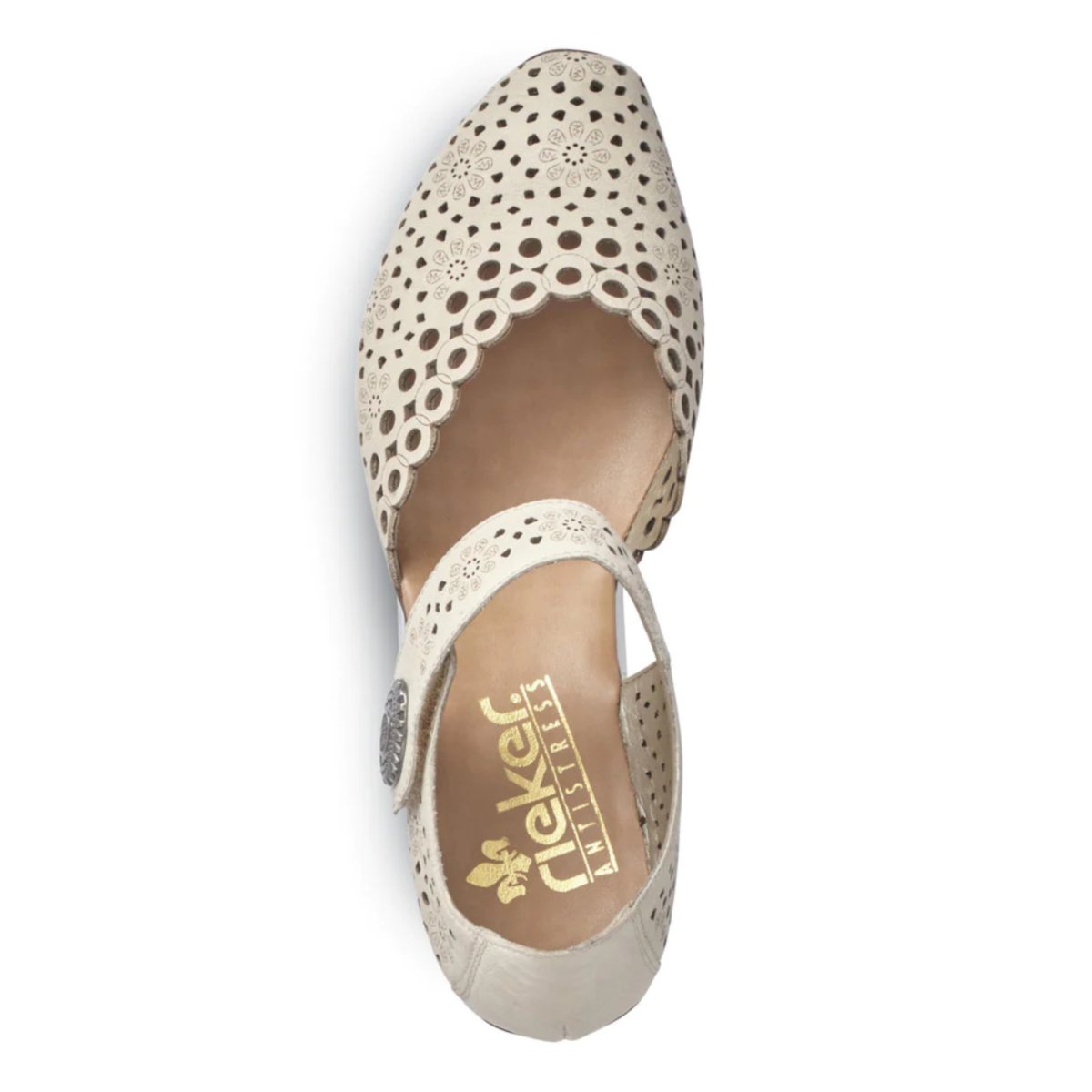 Rieker Women's 43753-60 Mirjam Cream Leather - 9009479 - Tip Top Shoes of New York