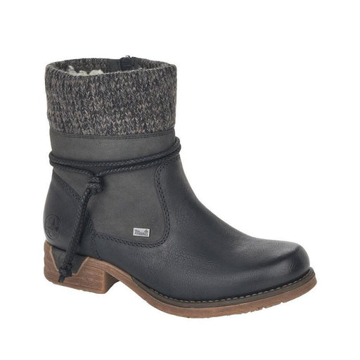 Rieker Women's 79688-00 Waterproof Black Leather - 9002479 - Tip Top Shoes of New York