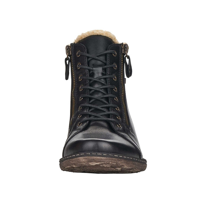 Rieker Women's D4372-01 Black Lea Waterproof - 9012202 - Tip Top Shoes of New York
