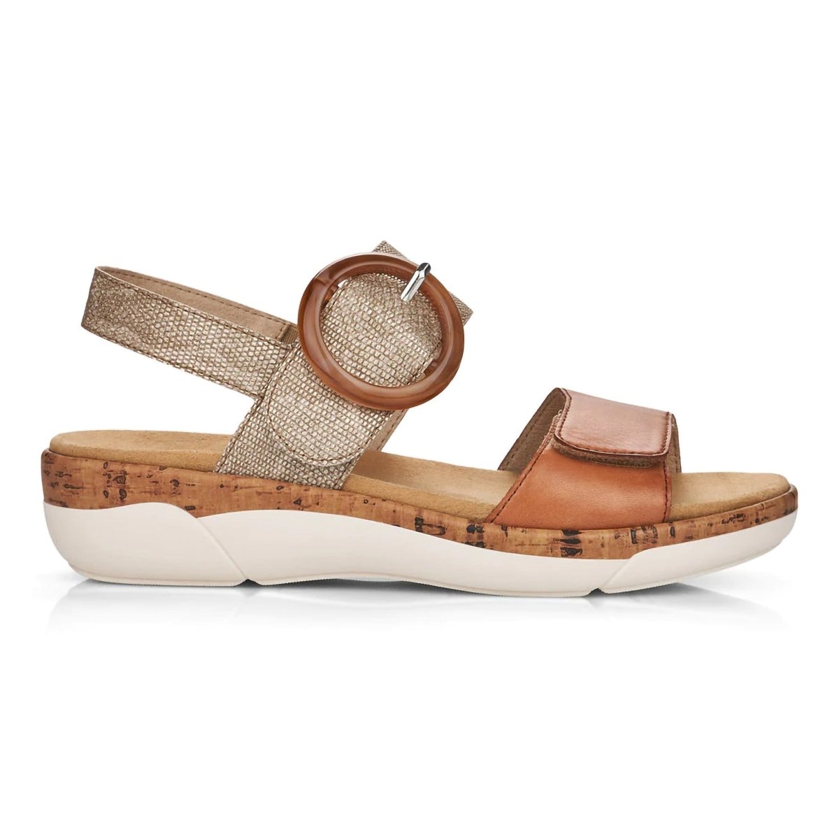 Rieker Women's R6853-90 Brown Metallic - 9006148 - Tip Top Shoes of New York