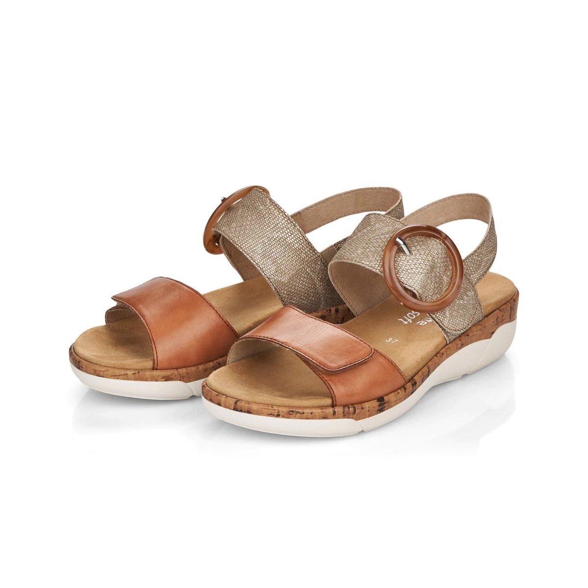 Rieker Women's R6853-90 Brown Metallic - 9006148 - Tip Top Shoes of New York