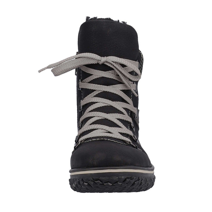 Rieker Women's Z4238-00 Black/Grey Waterproof - 9012241 - Tip Top Shoes of New York