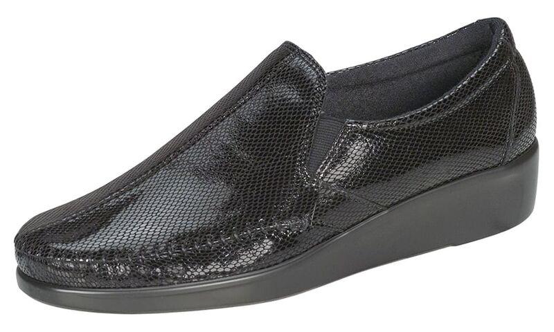 SAS Women's Dream Black Snake Leather - 407801004020 - Tip Top Shoes of New York