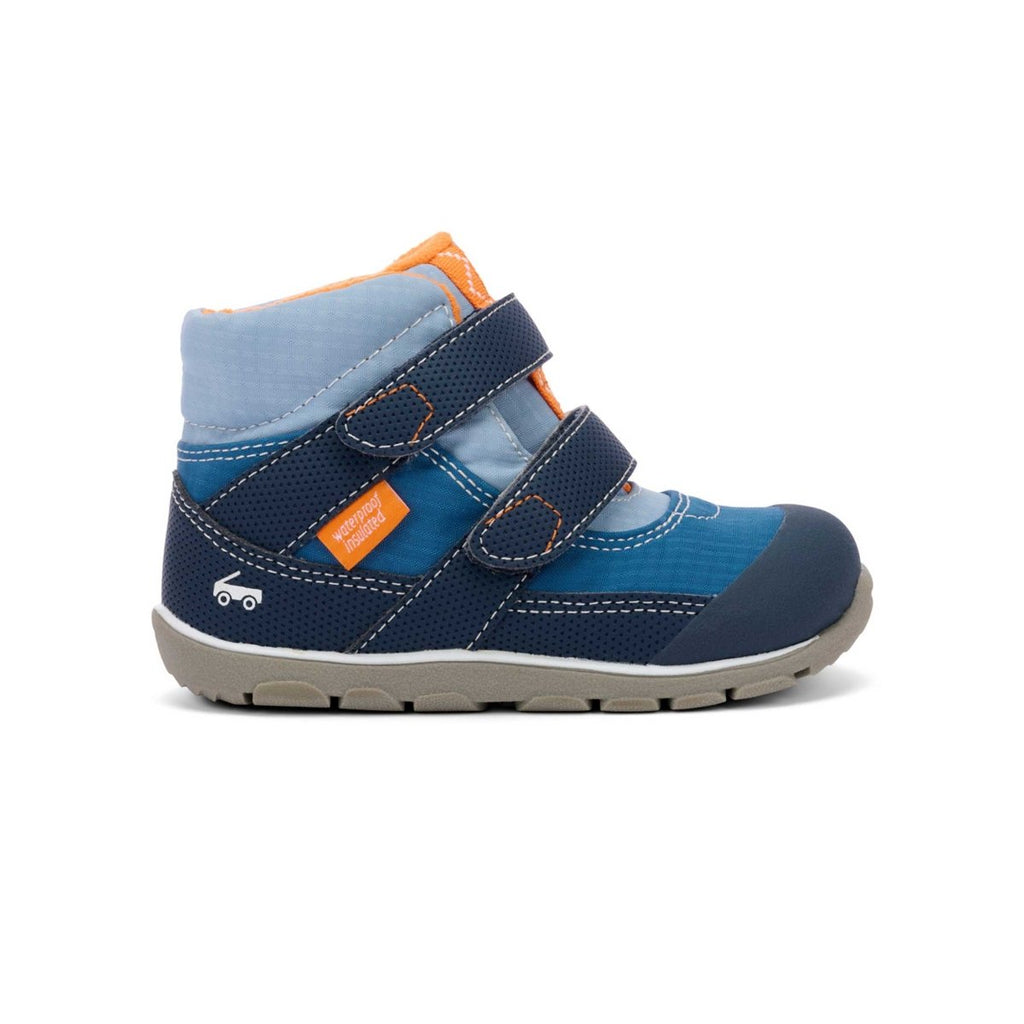 See Kai Run Toddlers Atlas Blue/Orange Waterproof — Tip Top Shoes of New  York