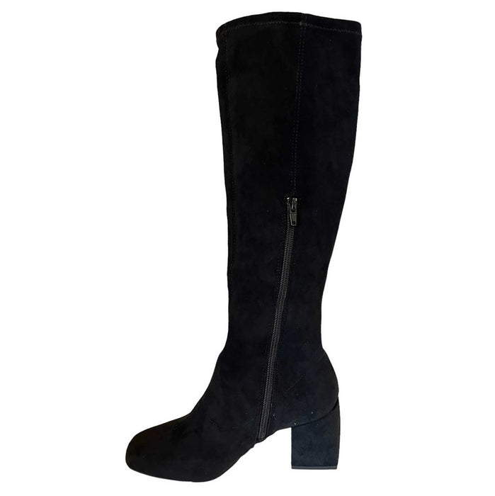 Silent D Women's Caroline Black Stretch Suede - 3013518 - Tip Top Shoes of New York