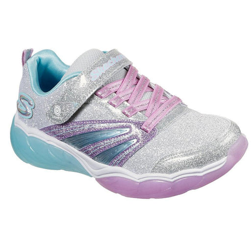 Skechers Girl's S Lights: Fusion Flash Silver/Lavender - 964621 - Tip Top Shoes of New York