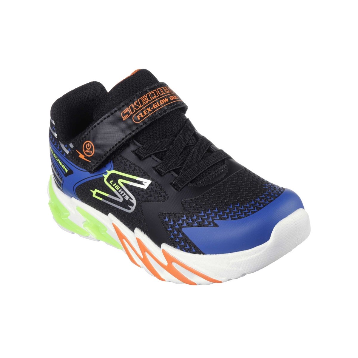 Skechers PS (Preschool) 400138LBKBL S Lights: Flex-Glow Bolt - 1081668 - Tip Top Shoes of New York