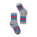 Smart Wool Kids Hiking Full Crew Socks Lt Grey Stripe - 1067020 - Tip Top Shoes of New York