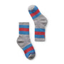 Smart Wool Kids Hiking Full Crew Socks Lt Grey Stripe - 1067020 - Tip Top Shoes of New York