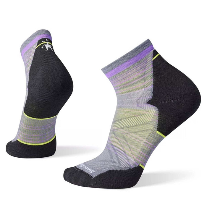 Smart Wool Run Targeted Cushion Pattern Ankle Socks Graphite - 3005615 - Tip Top Shoes of New York
