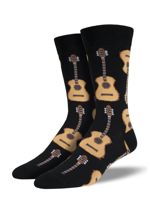 Socksmith Men's Acoustic Guitars Sock Black - 889702 - Tip Top Shoes of New York