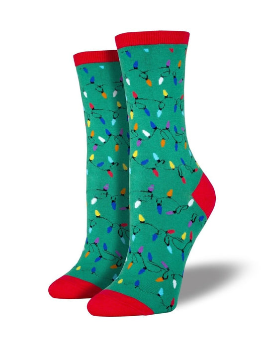 Socksmith Women's Christmas Lights Socks Green - 977327 - Tip Top Shoes of New York