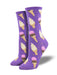 Socksmith Women's "I Scream" Sock Purple - 3004081 - Tip Top Shoes of New York