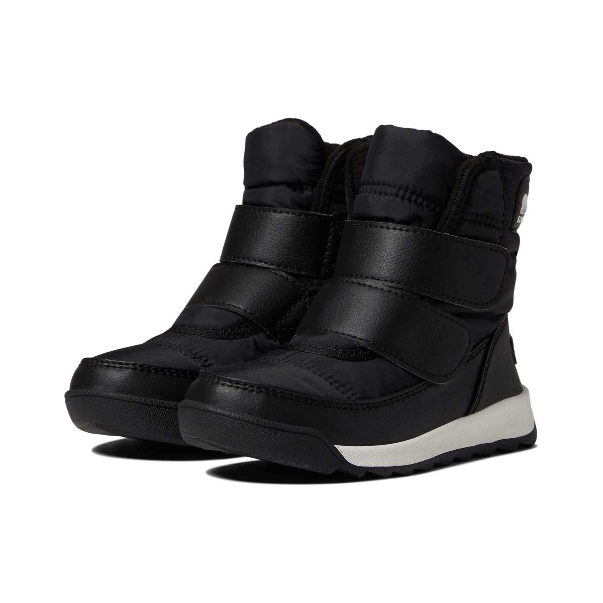 Sorel Girl's PS (Preschool) Whitney Black/Sea Salt Velcro Waterproof - 1063527 - Tip Top Shoes of New York