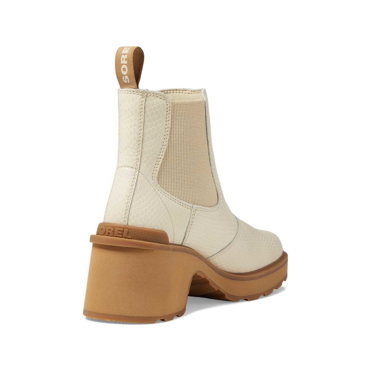 Sorel Women's Hi-Line Heel Chelsea Bleached Ceramic/Caribou Buff