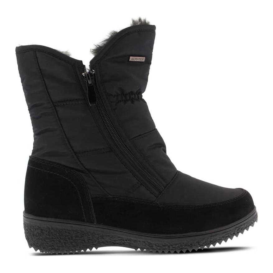 Spring Step Women's Ernestina Waterproof Black Fabric - 905622 - Tip Top Shoes of New York